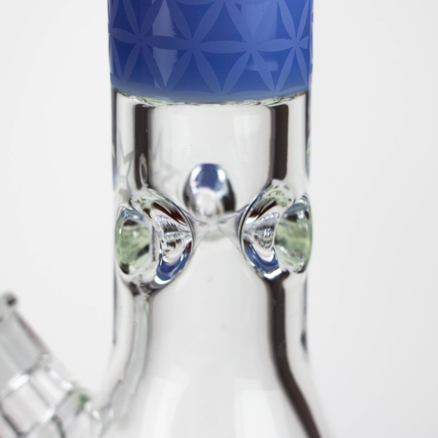 Genie | 17" Sandblasted Artwork Tube 7mm Glass Water Bong_2
