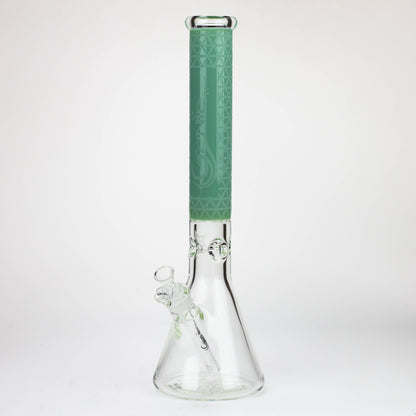 Genie | 17" Sandblasted Artwork Tube 7mm Glass Water Bong_9