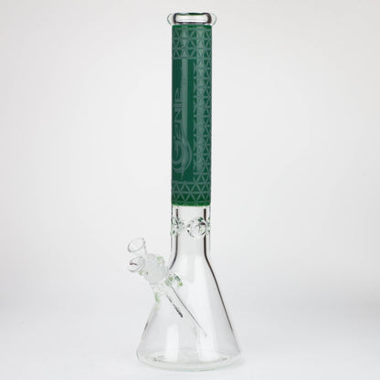 Genie | 17" Sandblasted Artwork Tube 7mm Glass Water Bong_8