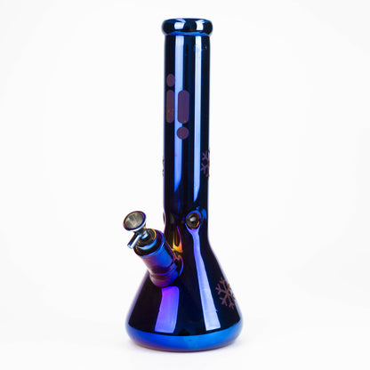 14" Infyniti Snowflake 7mm Metallic Glass Bong_12