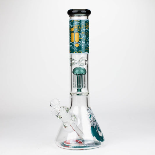 Infyniti | Untamed 14" 7 mm Classic Beaker Water Bong - Koi Fish_0