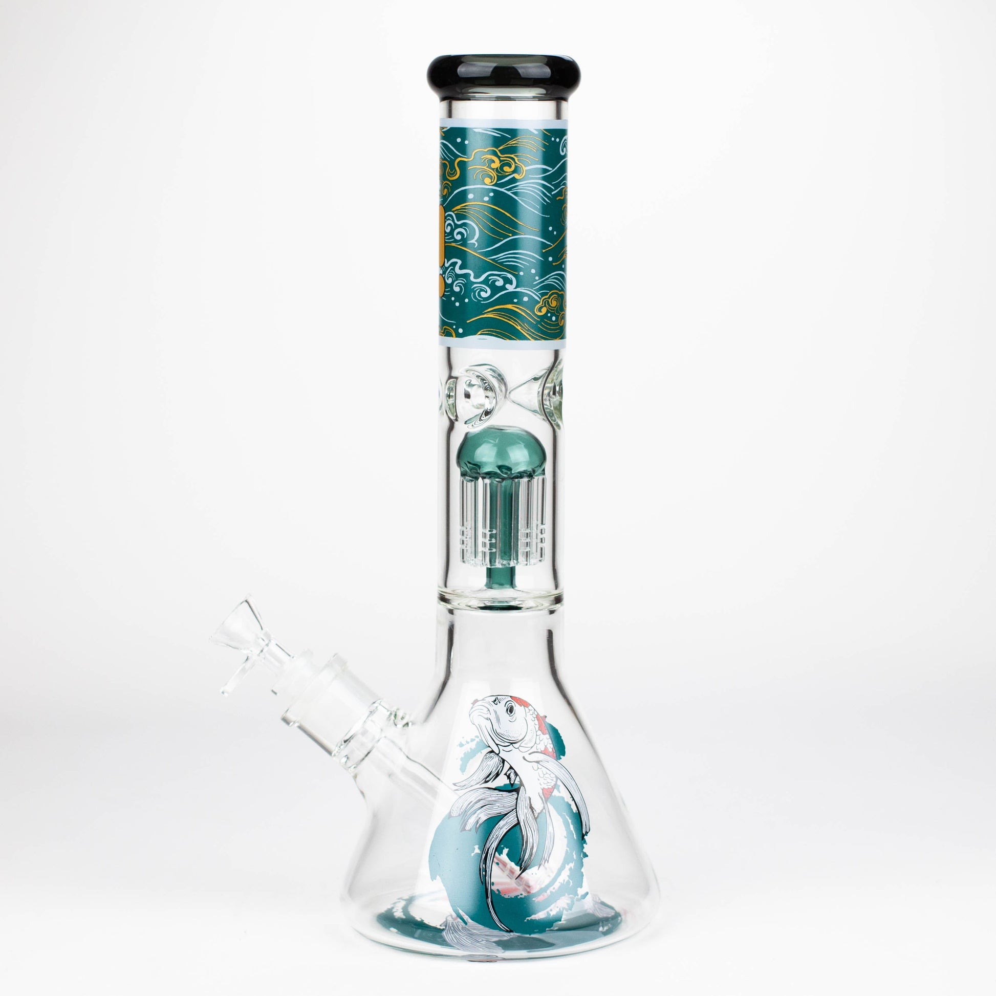 Infyniti | Untamed 14" 7 mm Classic Beaker Water Bong - Koi Fish_4