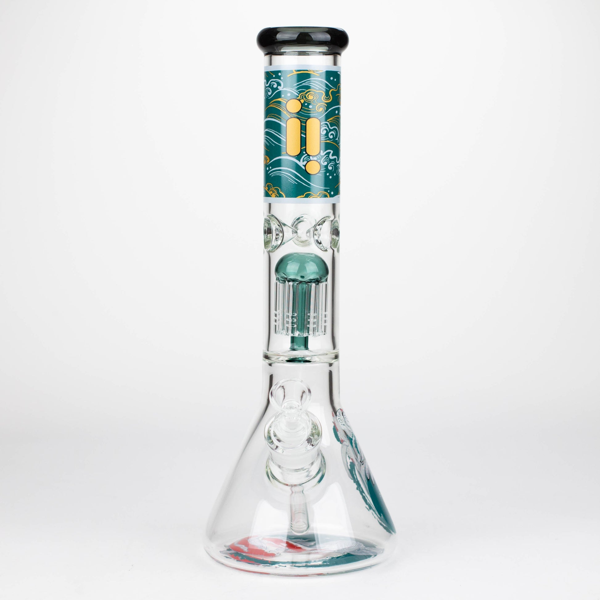 Infyniti | Untamed 14" 7 mm Classic Beaker Water Bong - Koi Fish_5