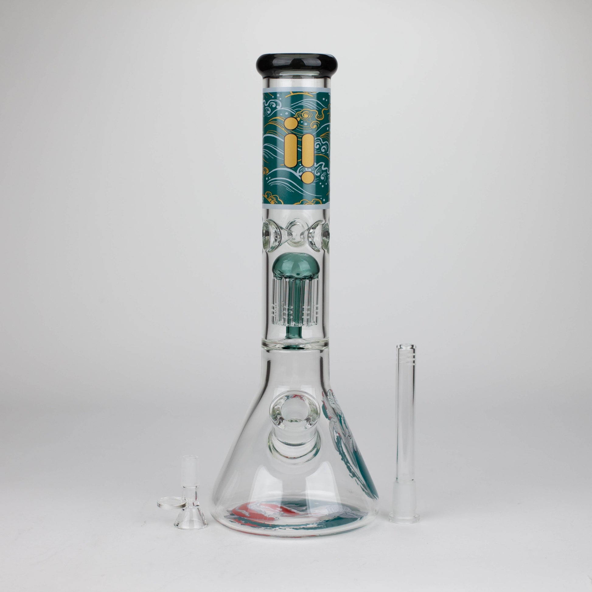 Infyniti | Untamed 14" 7 mm Classic Beaker Water Bong - Koi Fish_2
