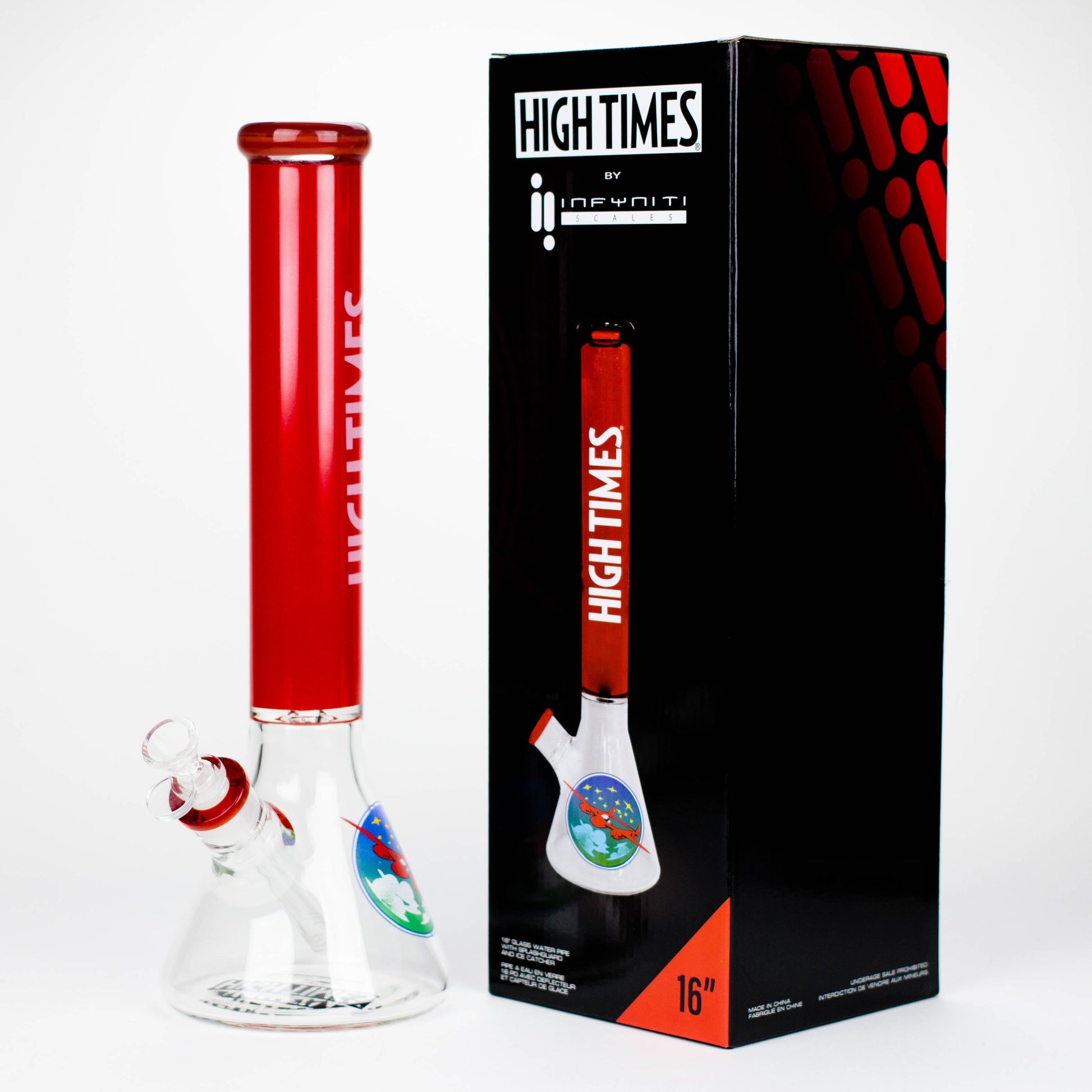 Infyniti | High Times 16" 7 mm Classic Beaker Water Bong_1