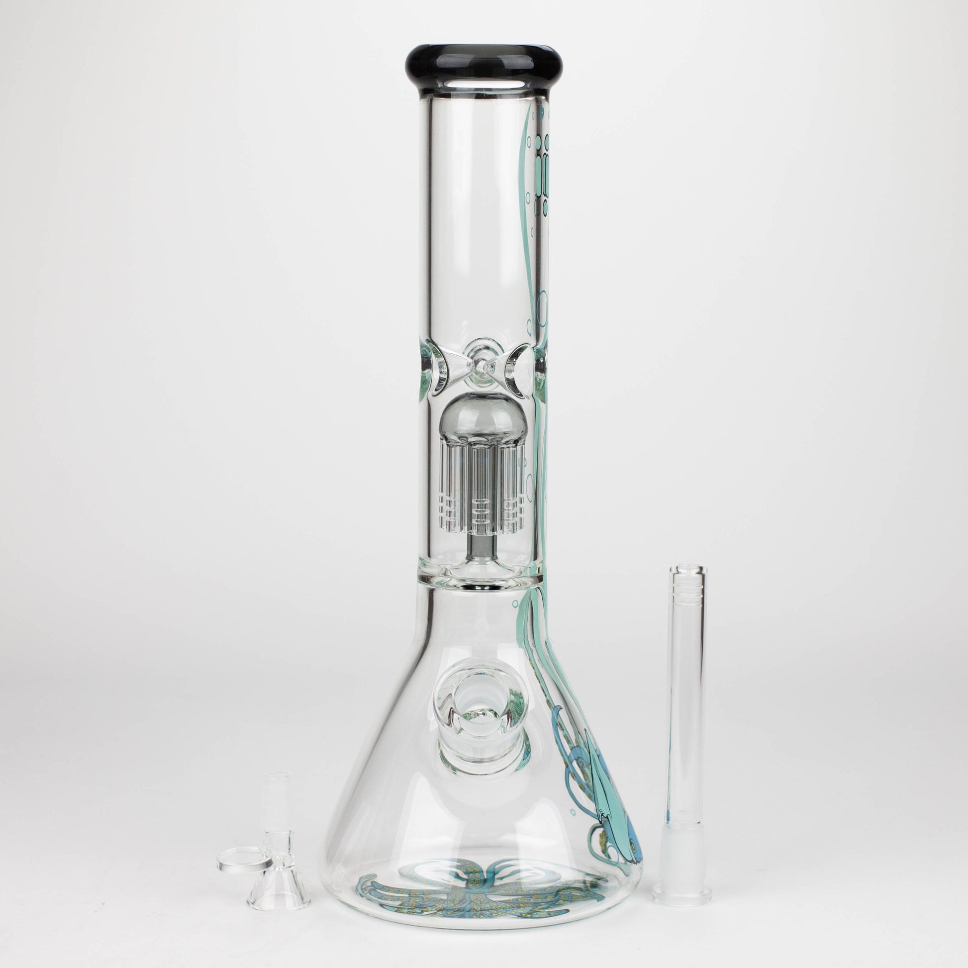 Infyniti | Untamed 14" 7 mm Classic Beaker Water Bong - Octopus_5