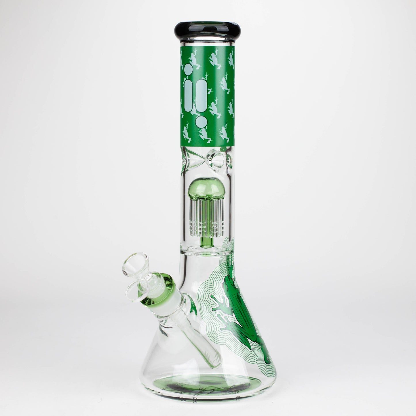 Infyniti | Untamed 14" 7 mm Classic Beaker Water Bong - Green Frog_0
