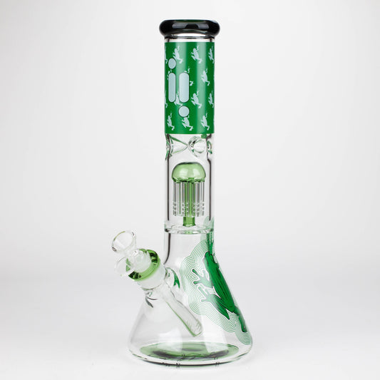 Infyniti | Untamed 14" 7 mm Classic Beaker Water Bong - Green Frog_0