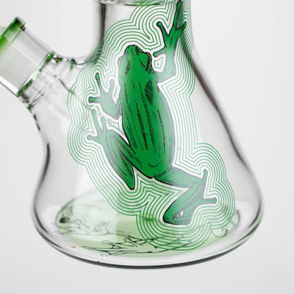 Infyniti | Untamed 14" 7 mm Classic Beaker Water Bong - Green Frog_10