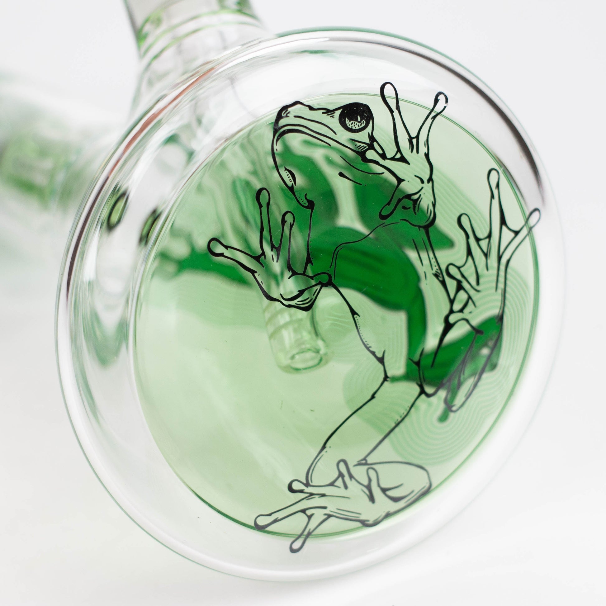 Infyniti | Untamed 14" 7 mm Classic Beaker Water Bong - Green Frog_1