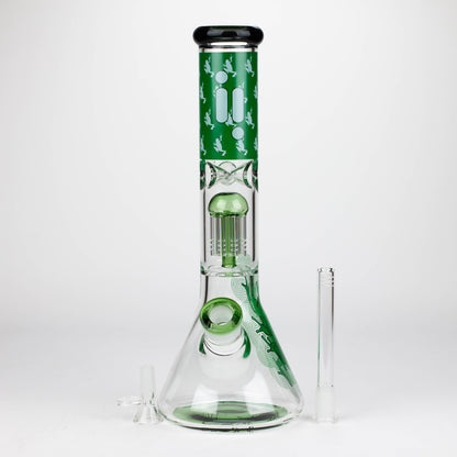 Infyniti | Untamed 14" 7 mm Classic Beaker Water Bong - Green Frog_2