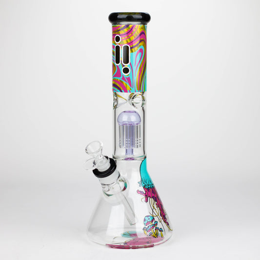 Infyniti | Untamed 14" 7 mm Classic Beaker Water Bong - Jellyfish_0