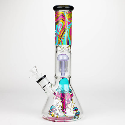 Infyniti | Untamed 14" 7 mm Classic Beaker Water Bong - Jellyfish_4