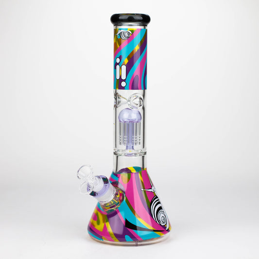 Infyniti | Untamed 14" 7 mm Classic Beaker Water Bong - Snail_0