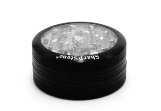 SharpStone® | CLEAR TOP 2 PIECE HERB GRINDER - 2.2"_0