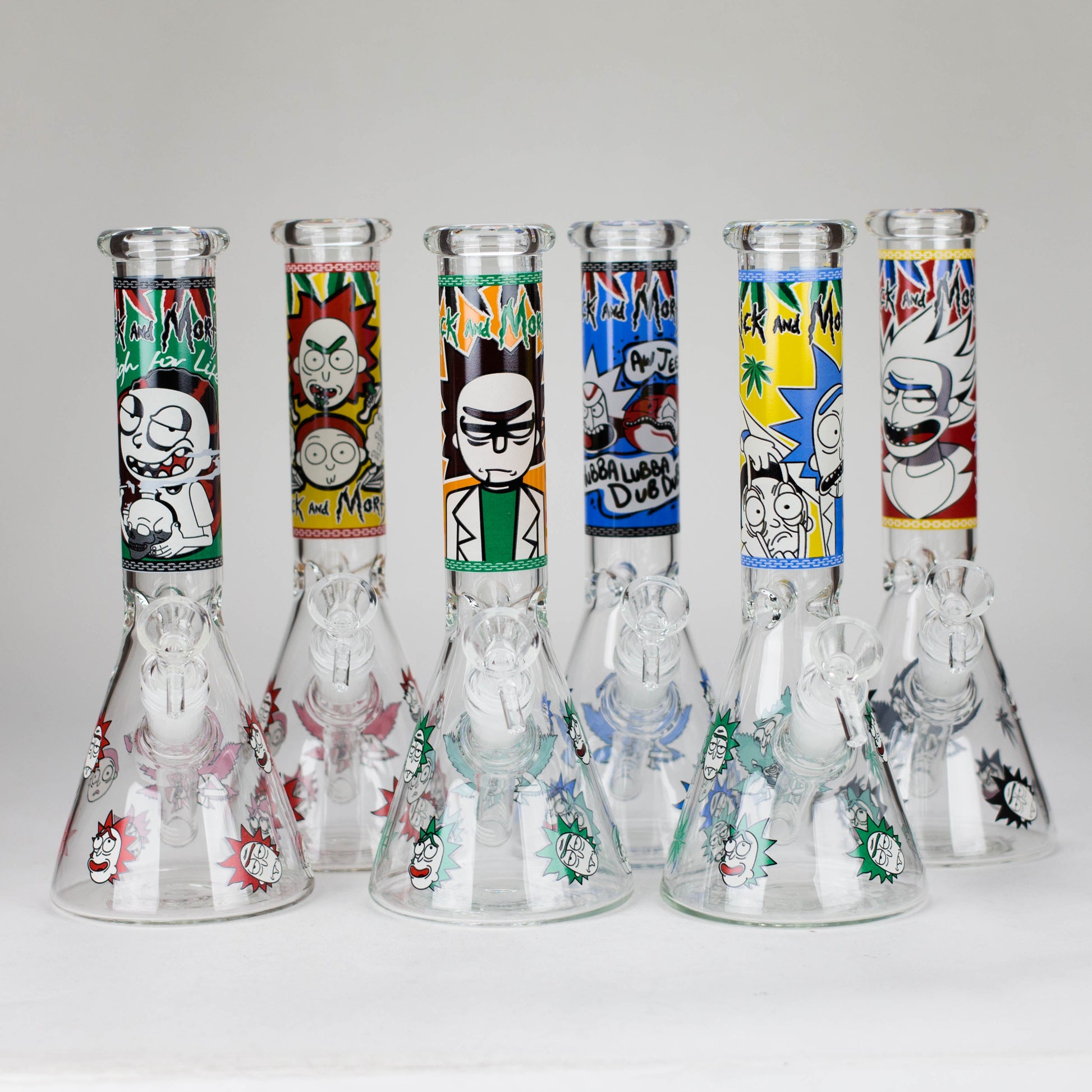 10" Cartoon Glow-in-the-Dark Glass Bong_0