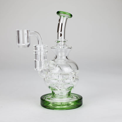 Infyniti | 6" Double Glass Recycle Rig with Shower Head Diffuser_13