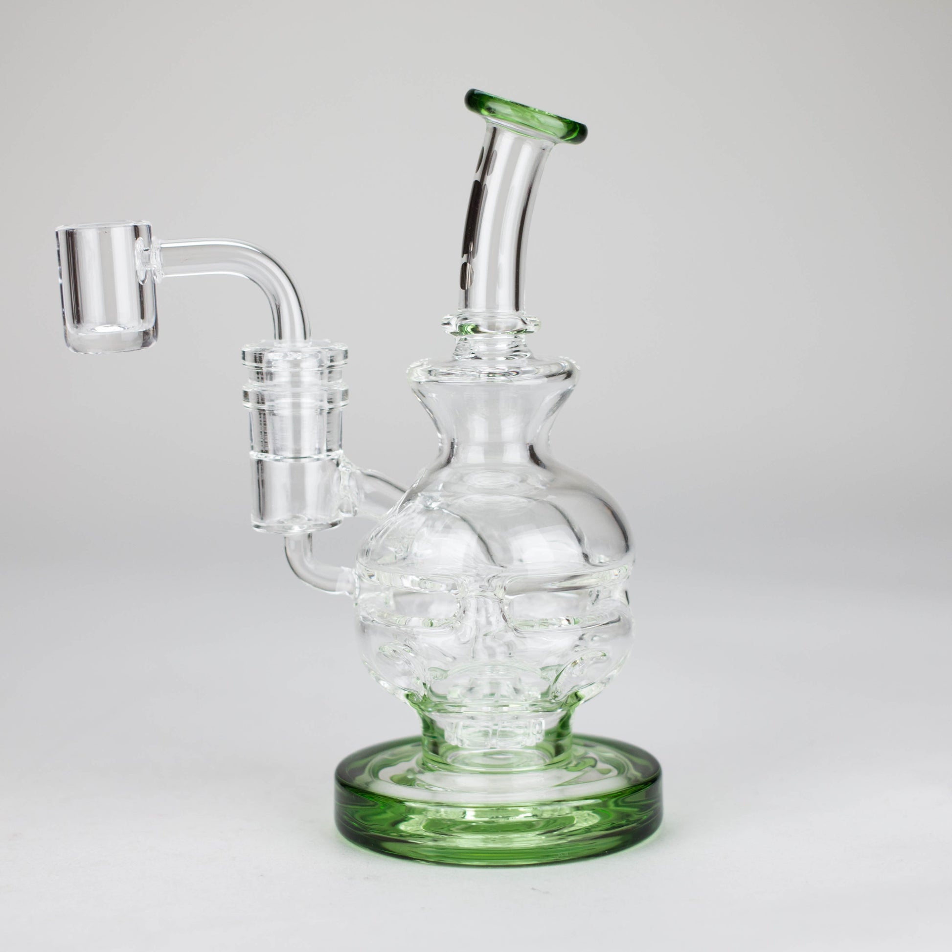 Infyniti | 6" Double Glass Recycle Rig with Shower Head Diffuser_14