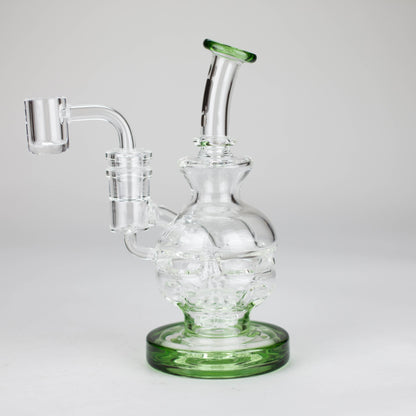 Infyniti | 6" Double Glass Recycle Rig with Shower Head Diffuser_14