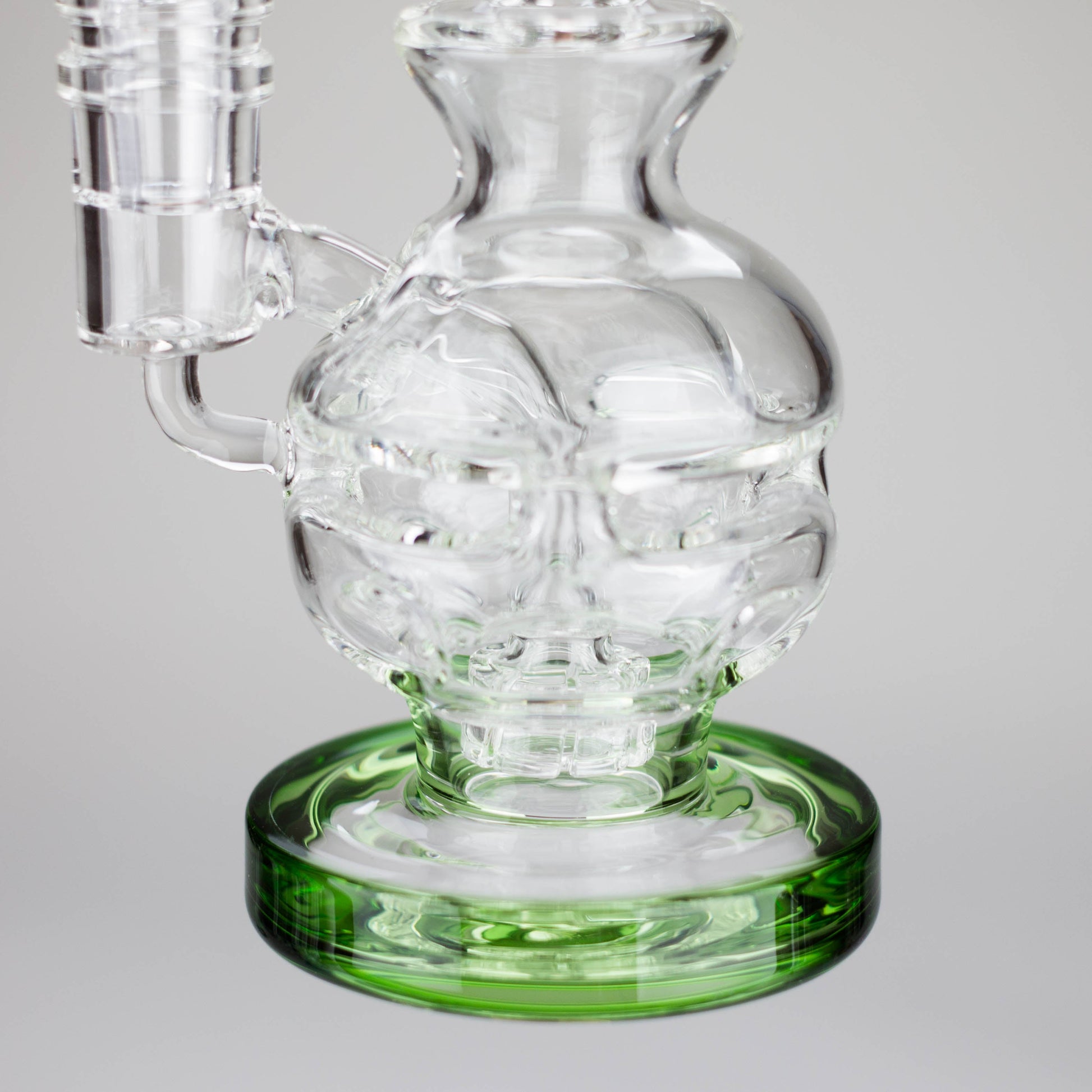 Infyniti | 6" Double Glass Recycle Rig with Shower Head Diffuser_4