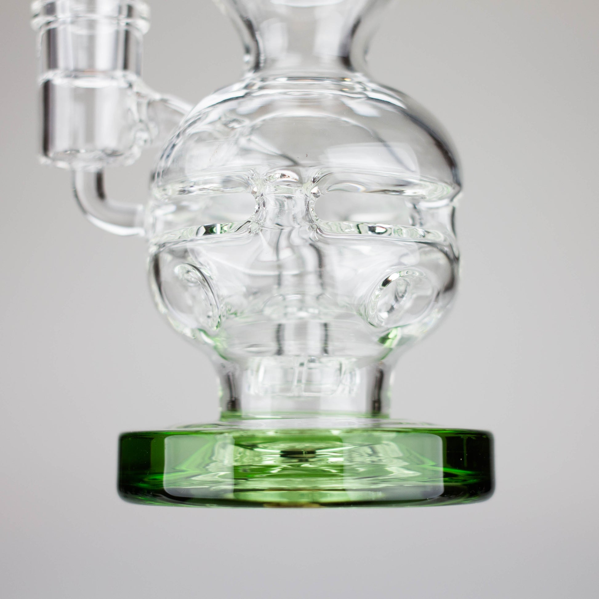 Infyniti | 6" Double Glass Recycle Rig with Shower Head Diffuser_5