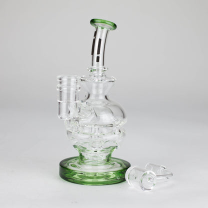 Infyniti | 6" Double Glass Recycle Rig with Shower Head Diffuser_6