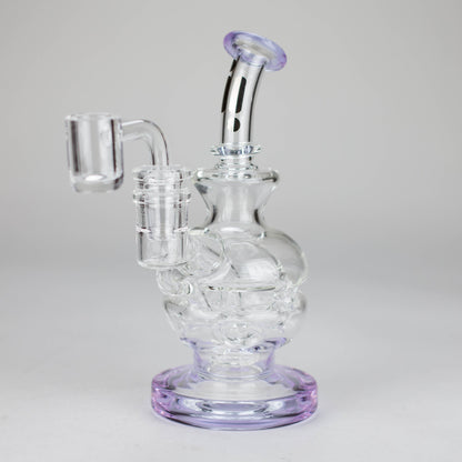Infyniti | 6" Double Glass Recycle Rig with Shower Head Diffuser_12
