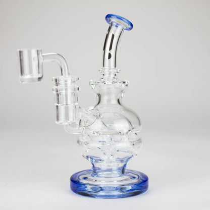 Infyniti | 6" Double Glass Recycle Rig with Shower Head Diffuser_8
