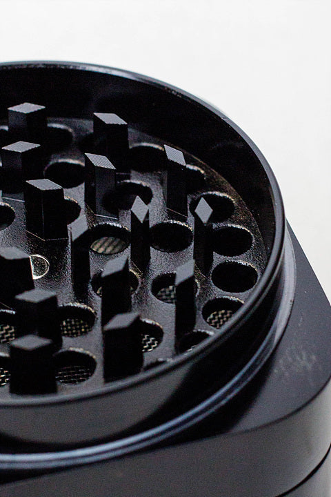 Infyniti 4 Parts Black Zinc Grinder_4
