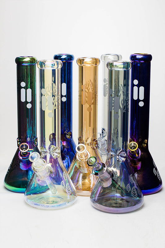 14" Infyniti Tree of Life 7mm Metallic Glass Bong_0