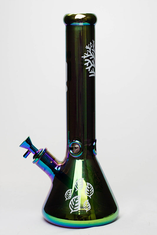 14" Infyniti Tree of Life 7mm Metallic Glass Bong_1