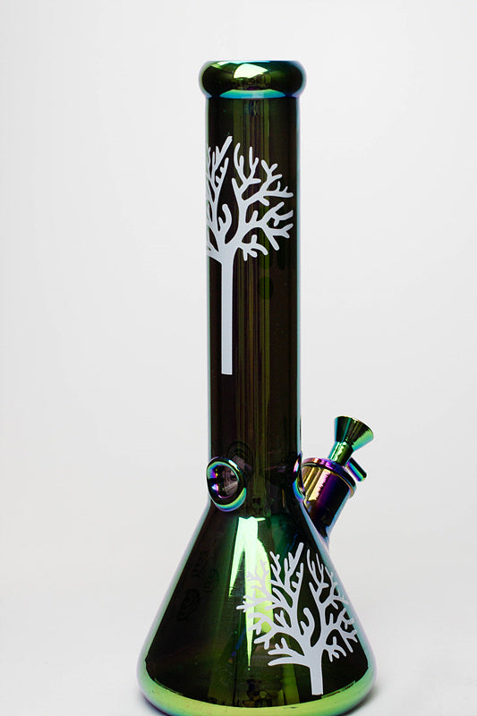14" Infyniti Tree of Life 7mm Metallic Glass Bong_14