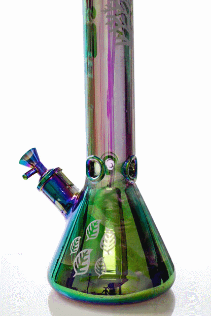 14" Infyniti Tree of Life 7mm Metallic Glass Bong_11