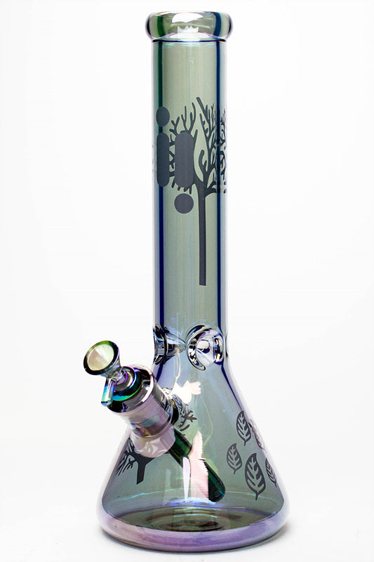 14" Infyniti Tree of Life 7mm Metallic Glass Bong_7