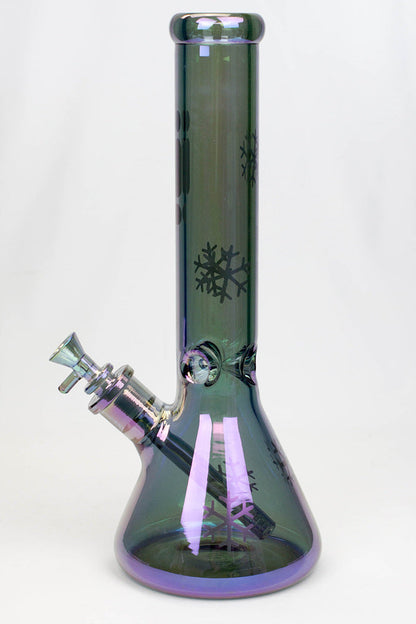 14" Infyniti Snowflake 7mm Metallic Glass Bong_15