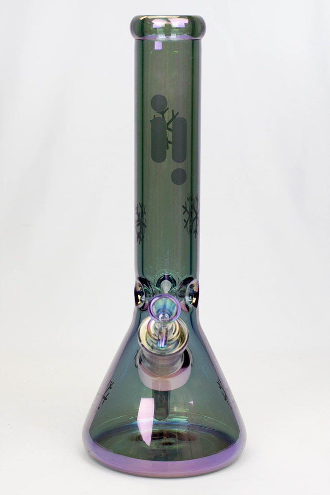 14" Infyniti Snowflake 7mm Metallic Glass Bong_19
