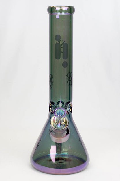 14" Infyniti Snowflake 7mm Metallic Glass Bong_19