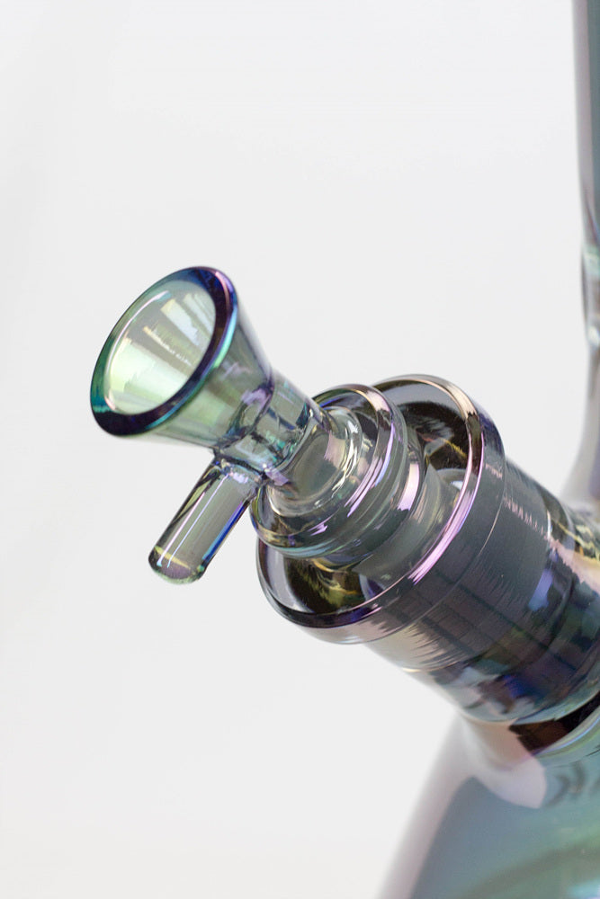 14" Infyniti Snowflake 7mm Metallic Glass Bong_2