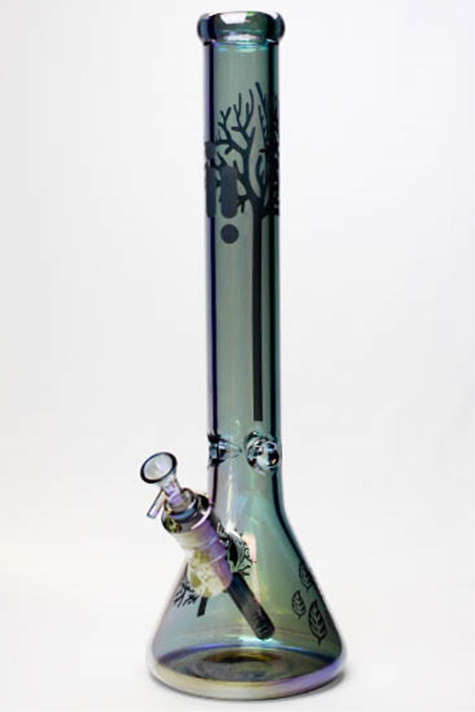 18" Infyniti Tree of Life 7mm Metallic Glass Bong_7
