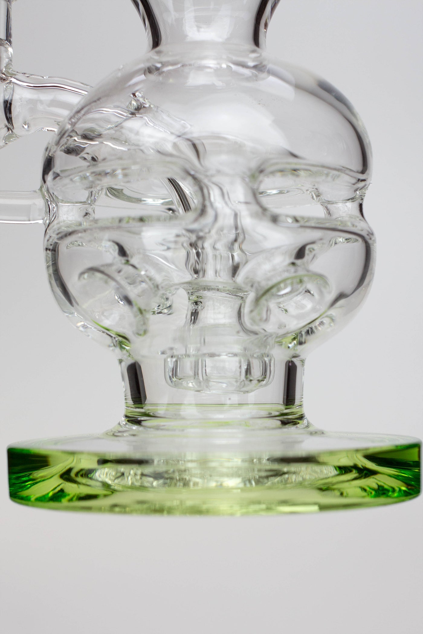 6" Genie Double Glass Recycle Rig with Shower Head Diffuser_2