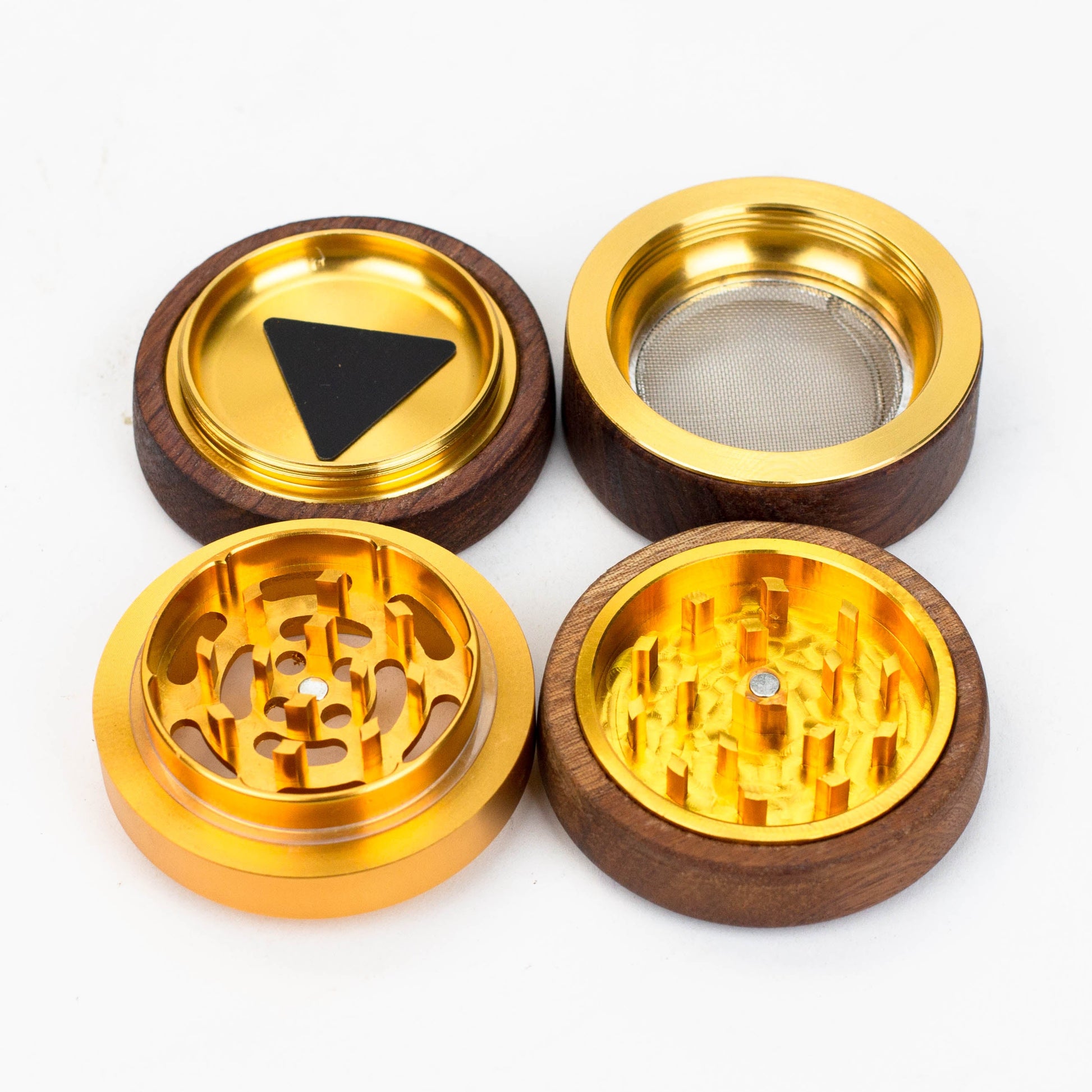 Genie 4 Parts Wooden Cover Grinder Gift Set_4